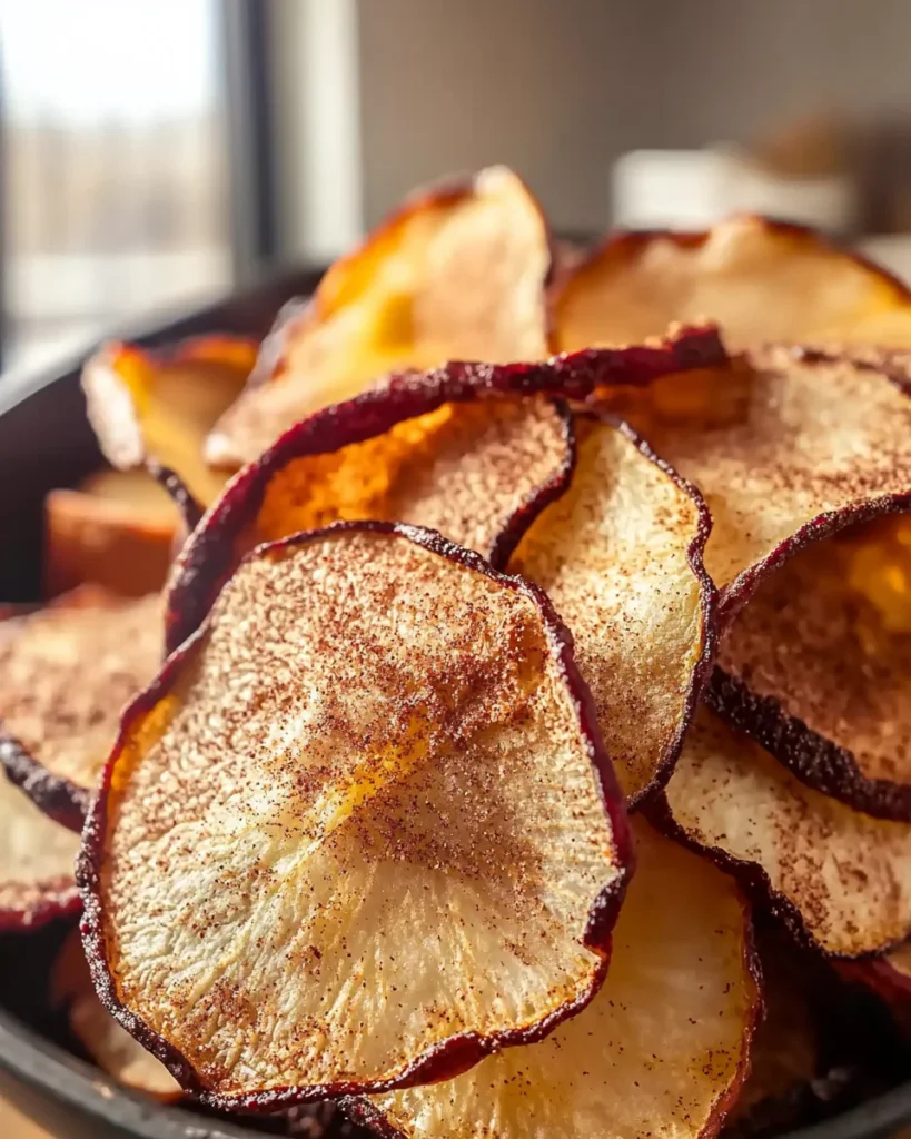 Air Fryer Cinnamon Apple Chips