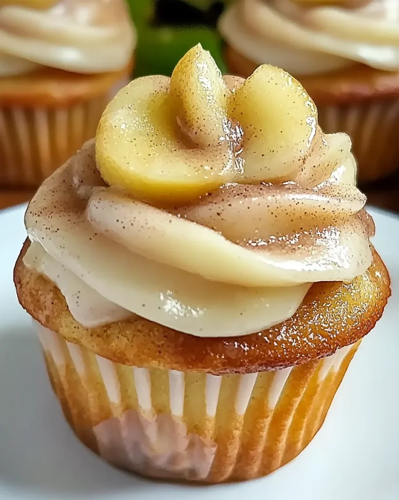 Apple Cinnamon Roll Cupcakes