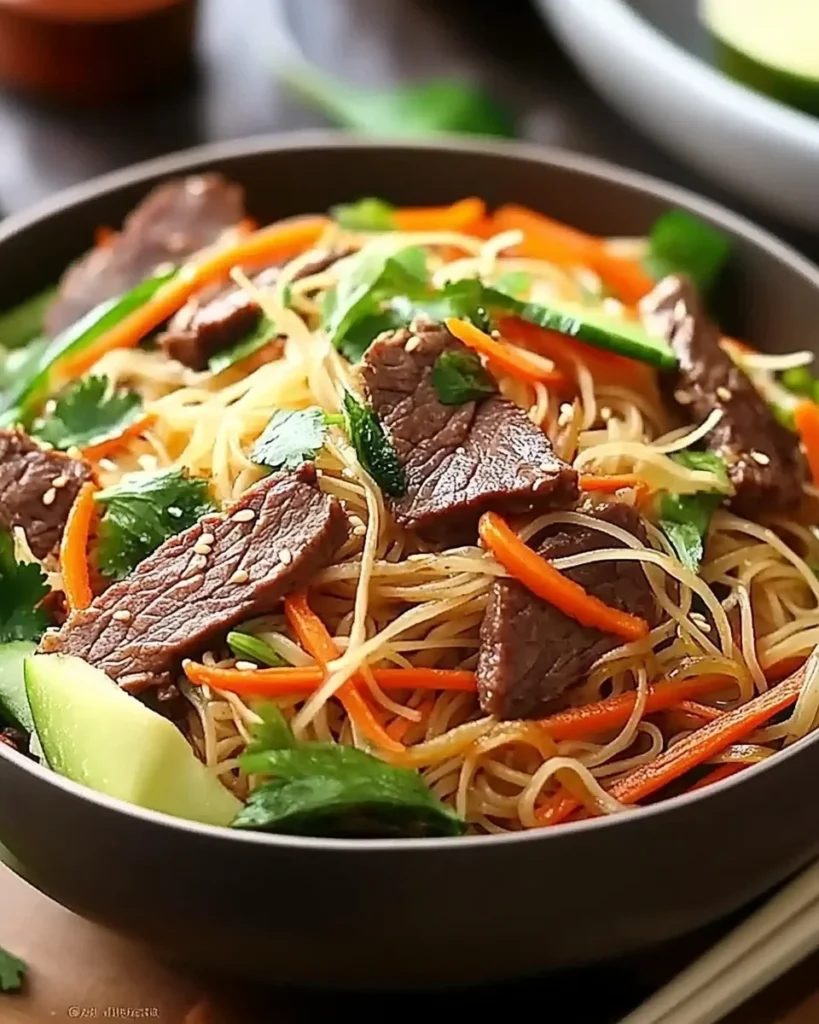 Asian Noodle Beef Salad