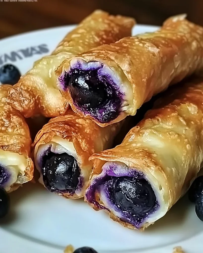 Blueberry Egg Rolls