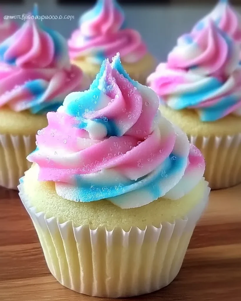 Cotton Candy Cupcakes