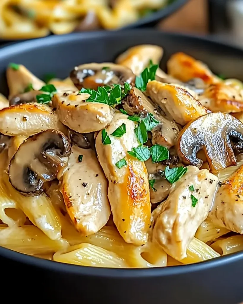 Heavenly Chicken Mushroom Pasta