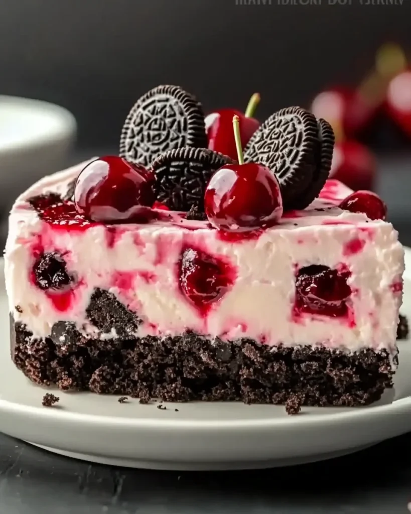 Oreo Cherry Cheesecake