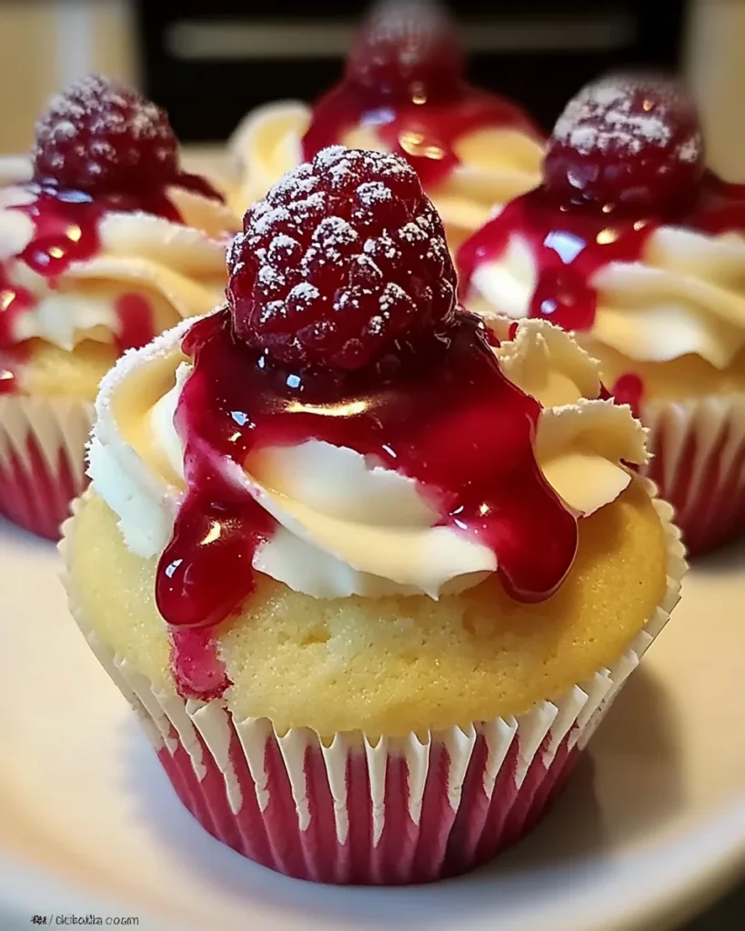 Raspberry Cheesecake Cupcakes
