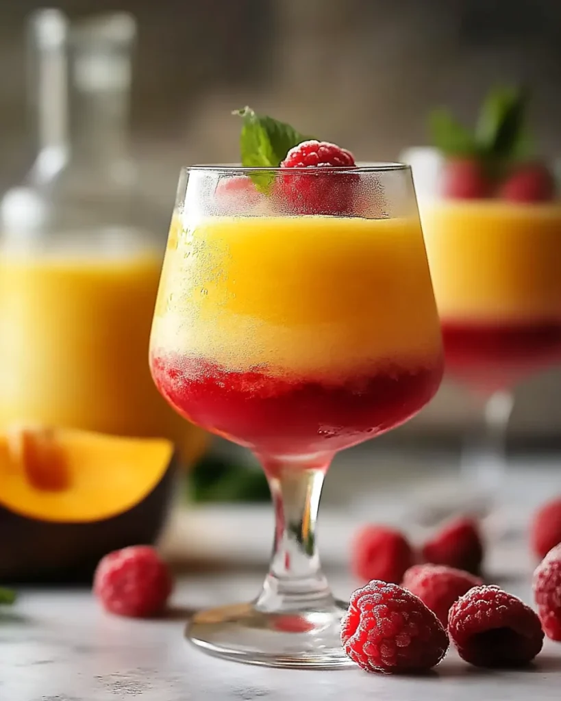 Raspberry Mango Daiquiris