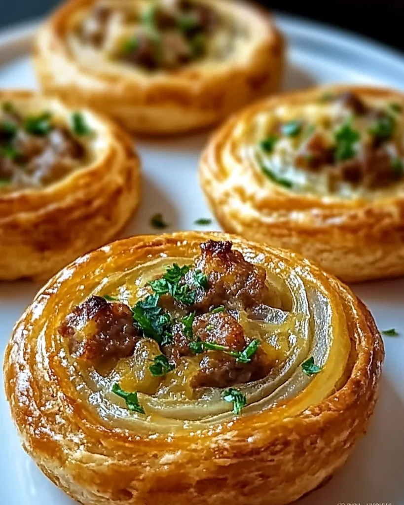 Sausage French Onion Puffs