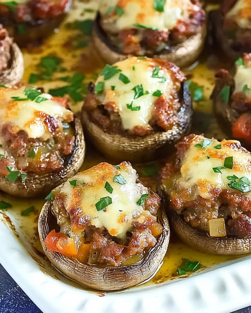 Sausage Stuffed Mushrooms