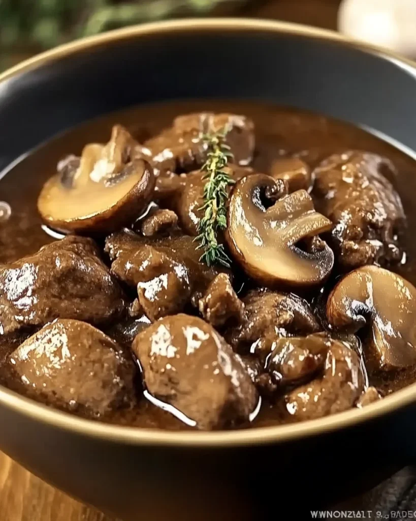 Savory Beef and Mushroom Stew