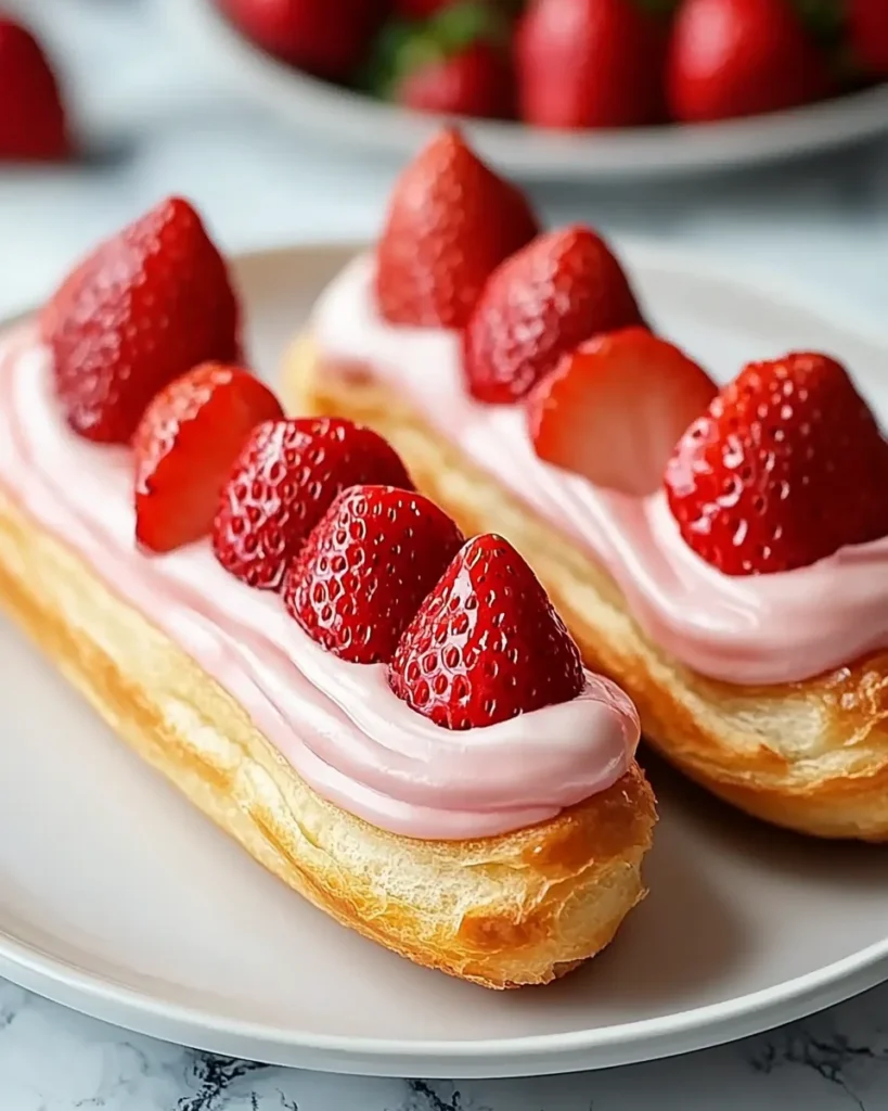 Strawberry Eclairs
