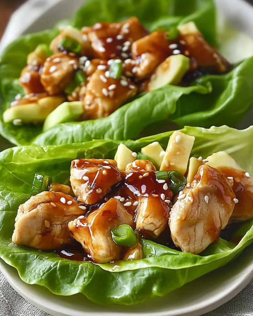 Teriyaki Chicken Lettuce Wraps