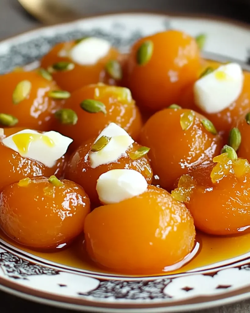 Turkish Poached Apricots Delight