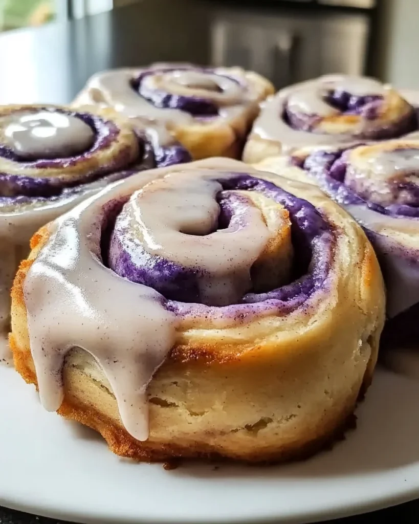 Ube Cinnamon Rolls