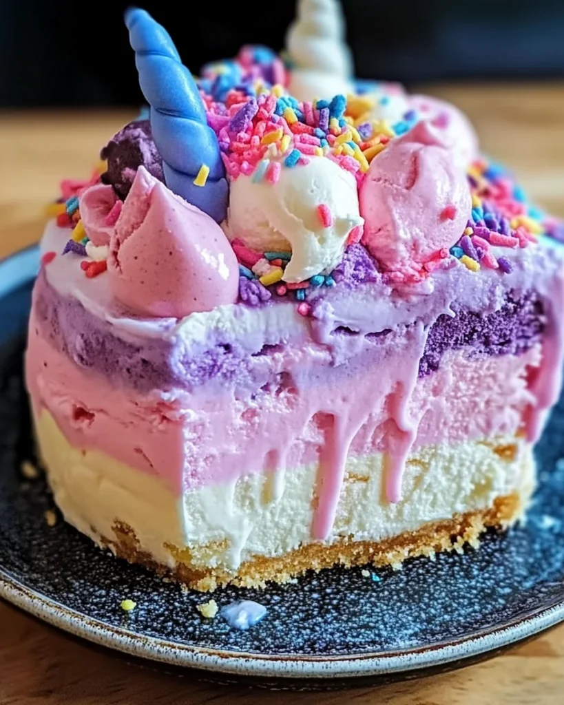 Unicorn Ice Cream Cake