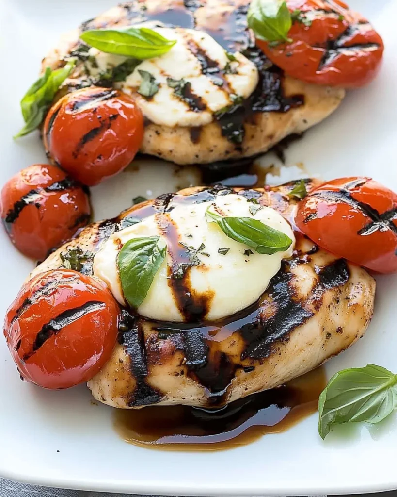 Caprese Grilled Chicken with Balsamic Reduction Recipe