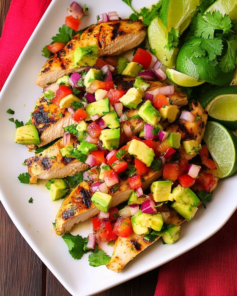 Cilantro-Lime Chicken with Avocado Salsa