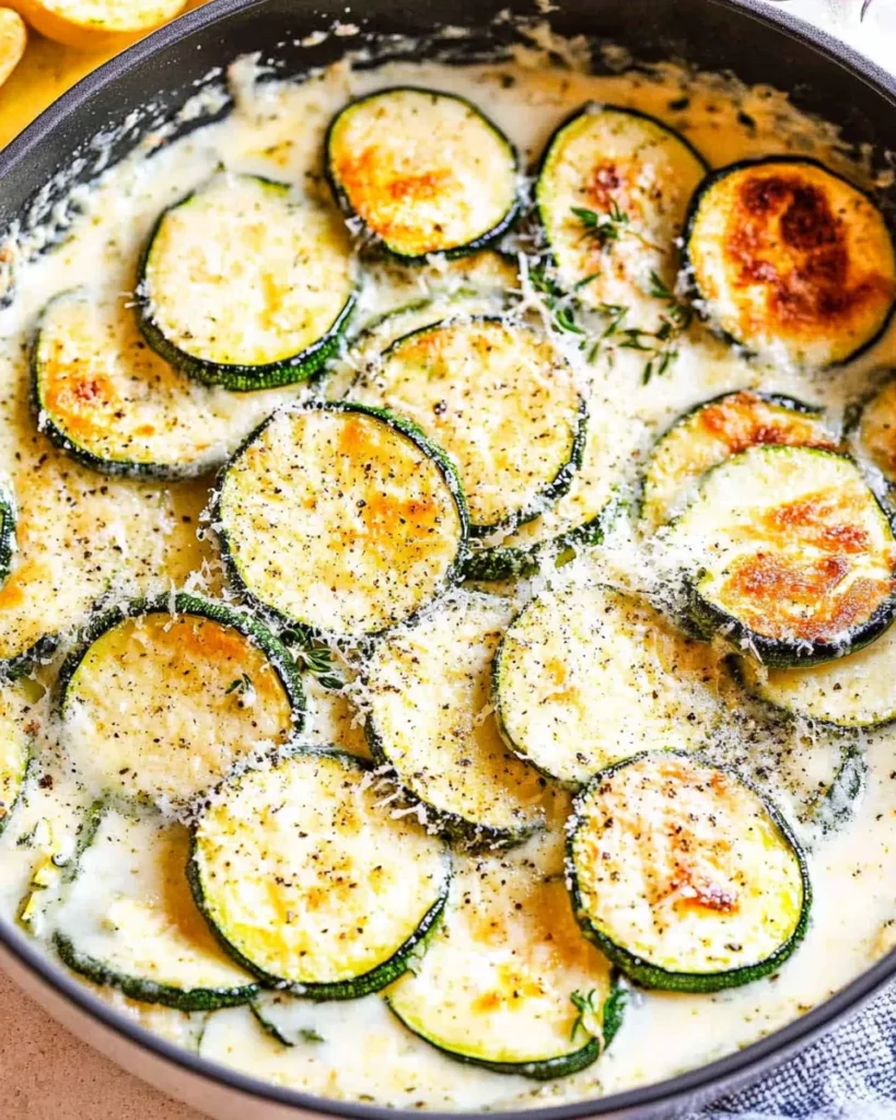 Creamy Parmesan Zucchini
