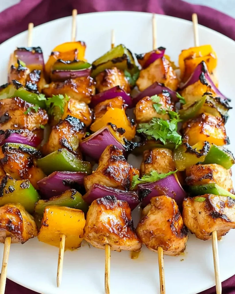 Hawaiian Chicken Kebabs