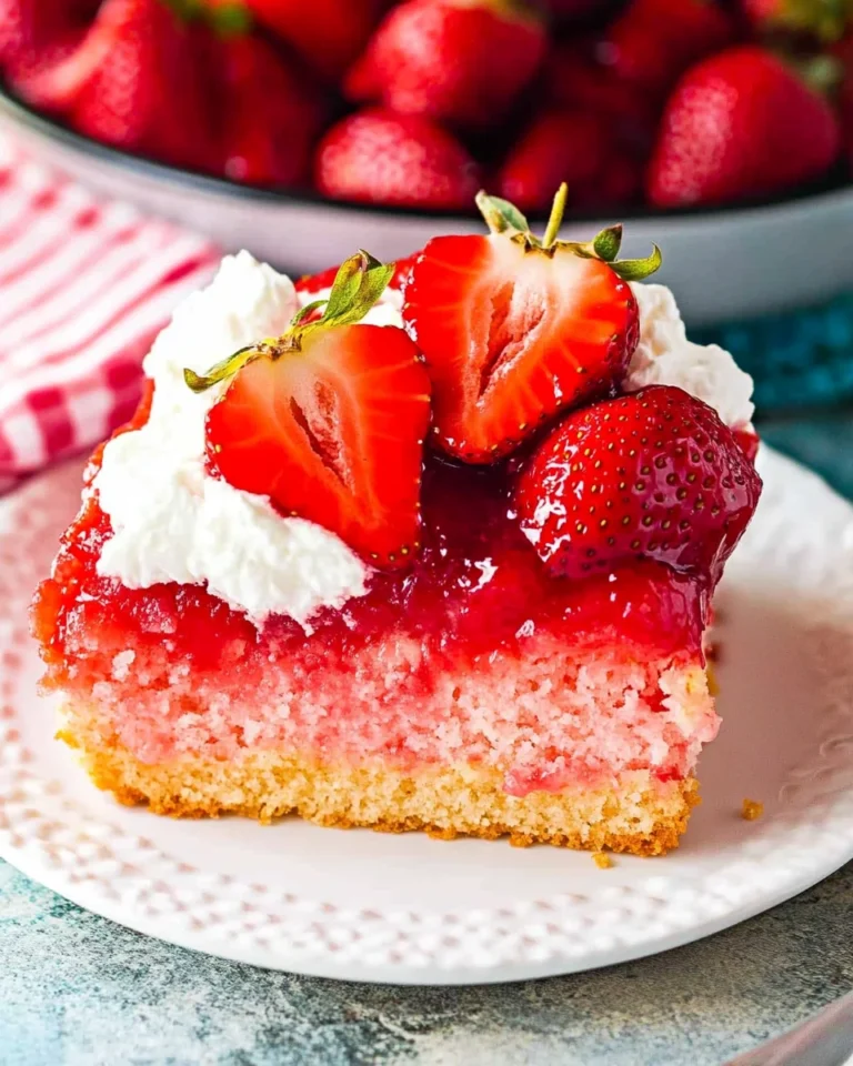 Upside Down Strawberry Cake