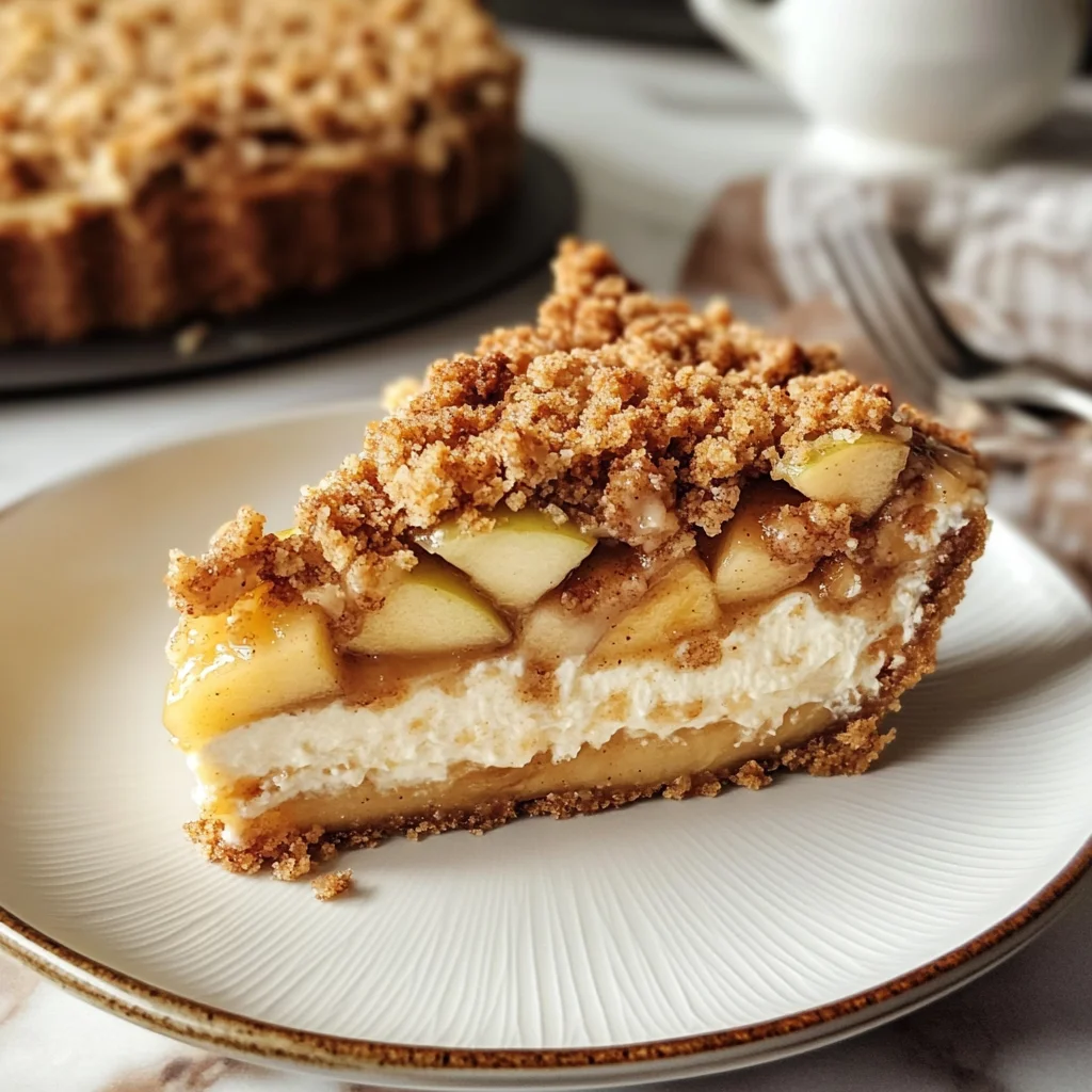 Apple Crumble Cheesecake