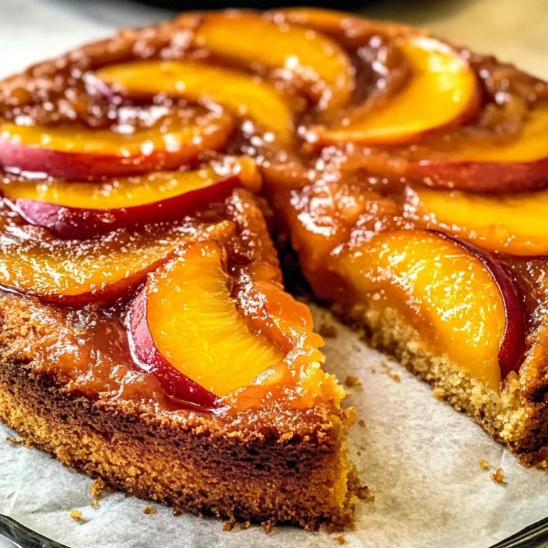 Bourbon Peach Upside-Down Cake