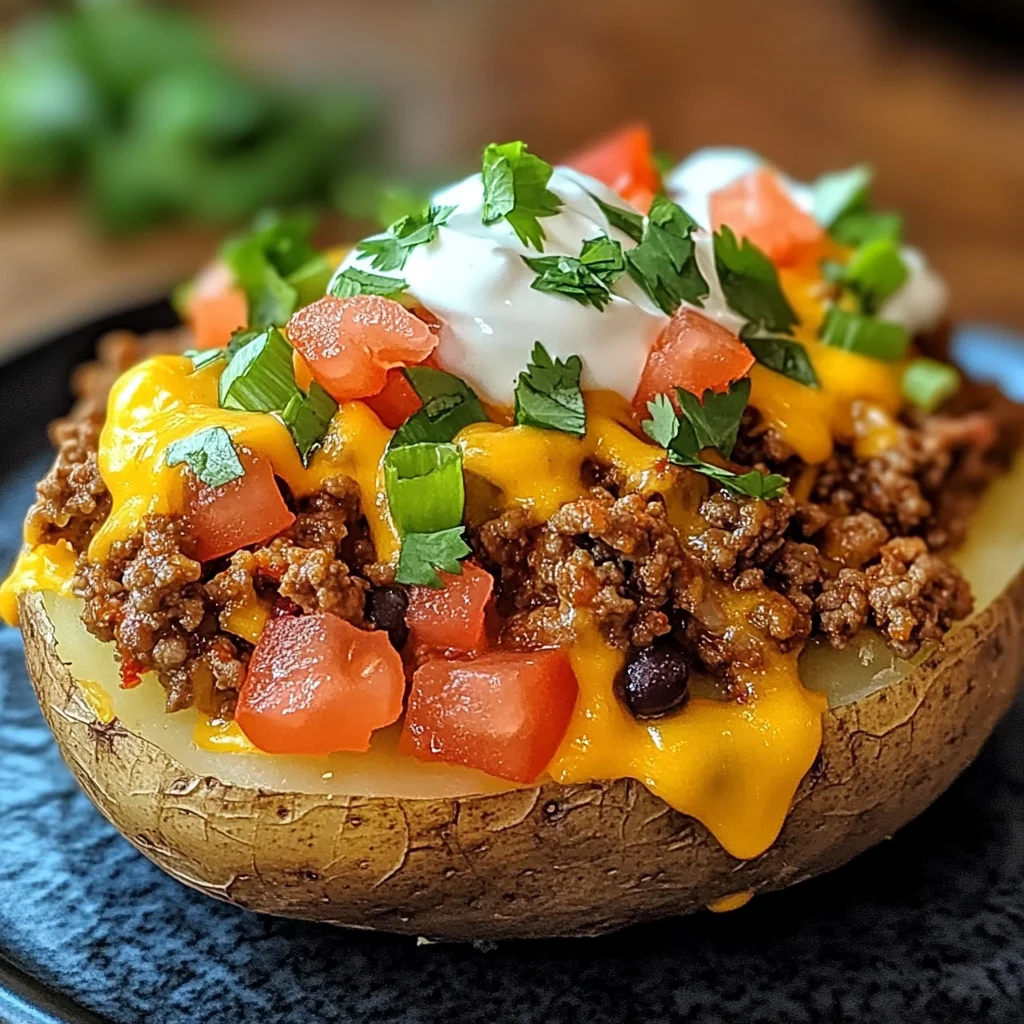 Cheesy Taco Potatoes