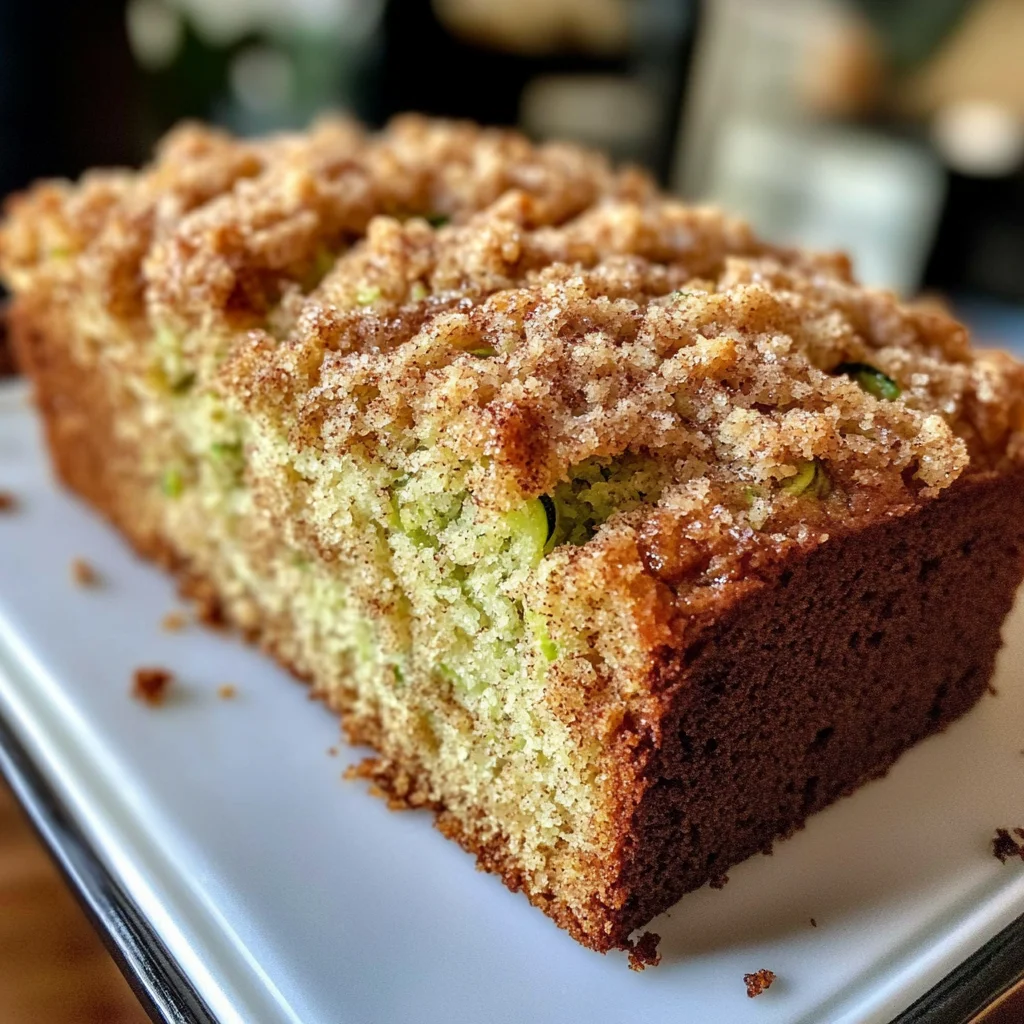 Cinnamon Streusel Topped Zucchini Bread Bakery Style: A Stunning Loaf