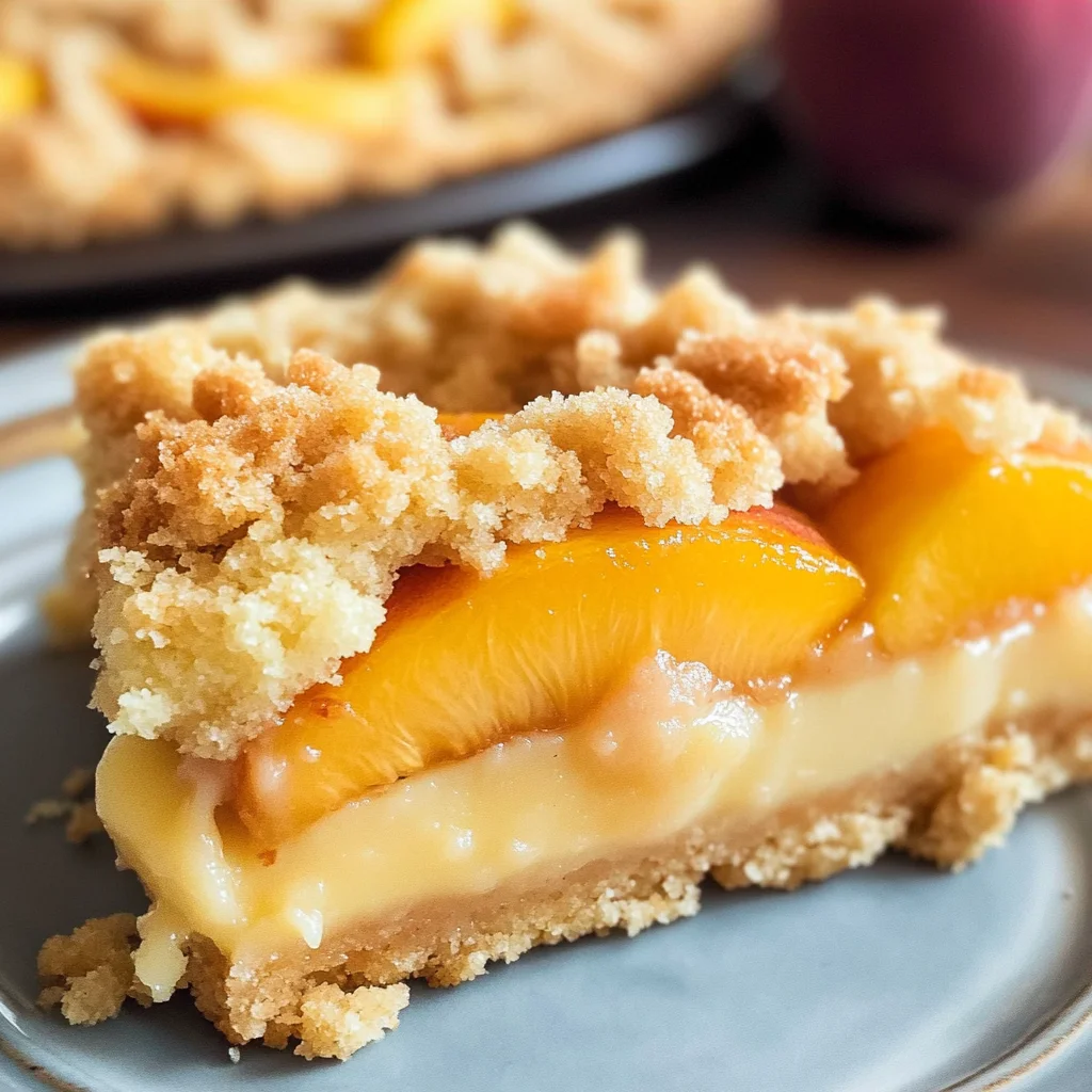 Easy Italian Peach Crumb Cake