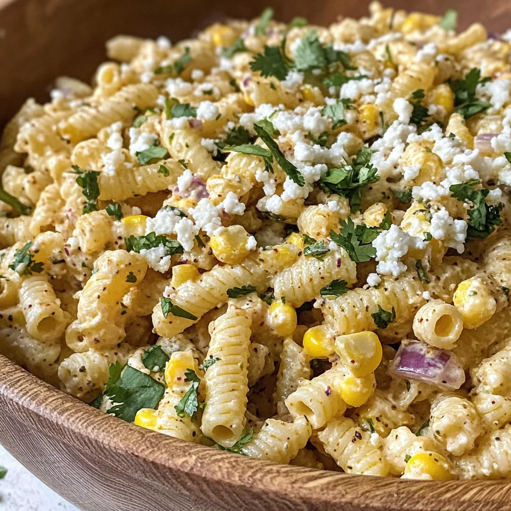 Elote Pasta Salad Recipe (Mexican Street Corn)