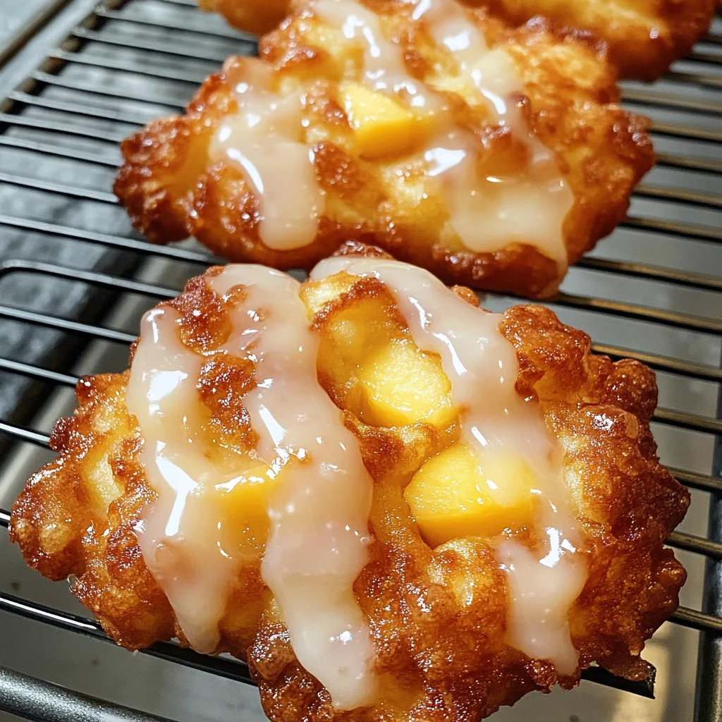 Fresh Peach Fritters That Melt in Your Mouth