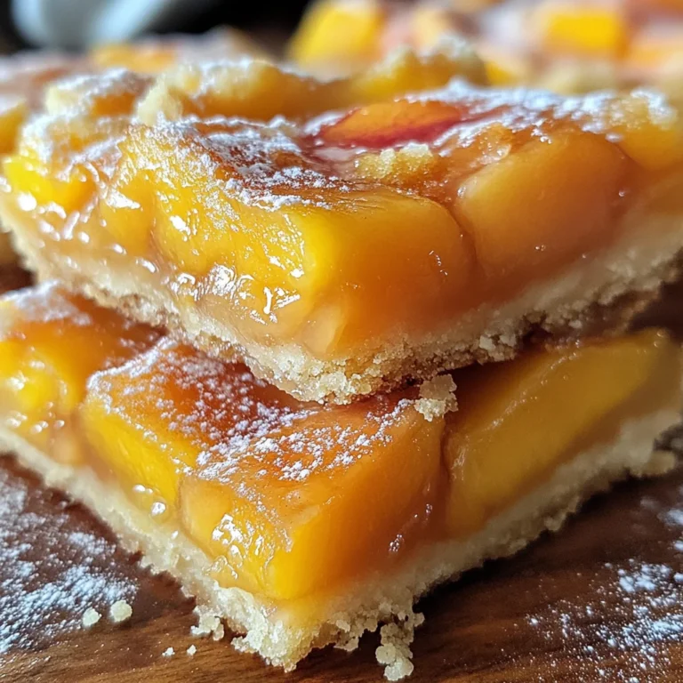 Heavenly Summer Peach Bars