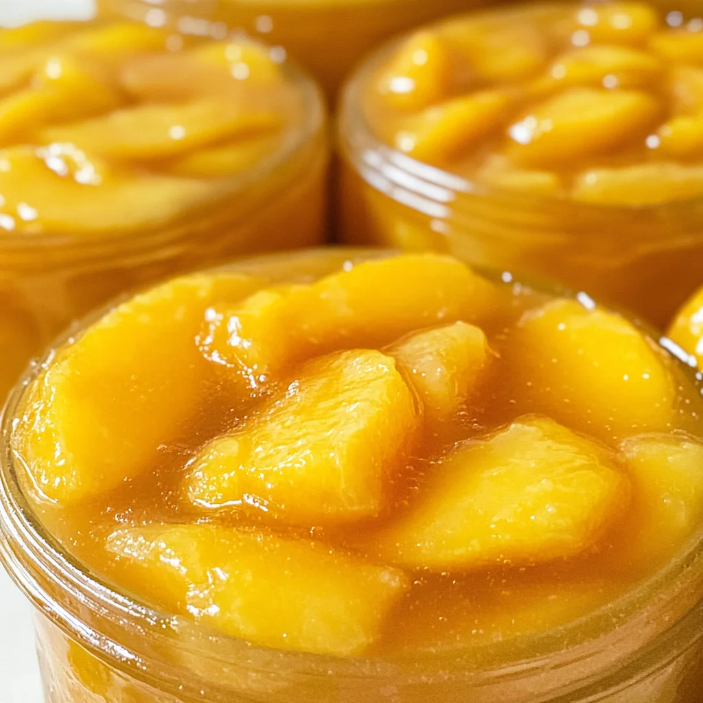 Homemade Canned Peach Pie Filling