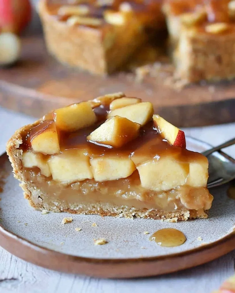 Karamell-Apfel-Käsekuchen