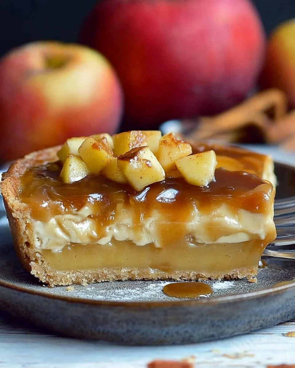 Karamell-Apfel-Käsekuchen