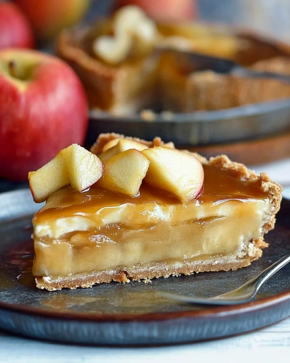 Karamell-Apfel-Käsekuchen