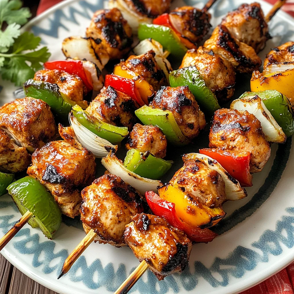 Mexican Barbecue Chicken Skewers