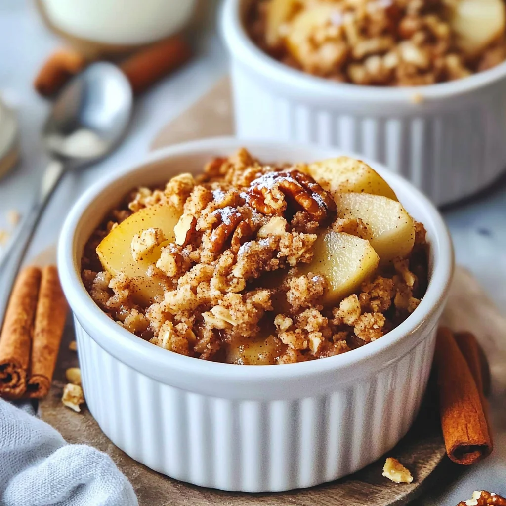 Mini Apple Walnut Crumble