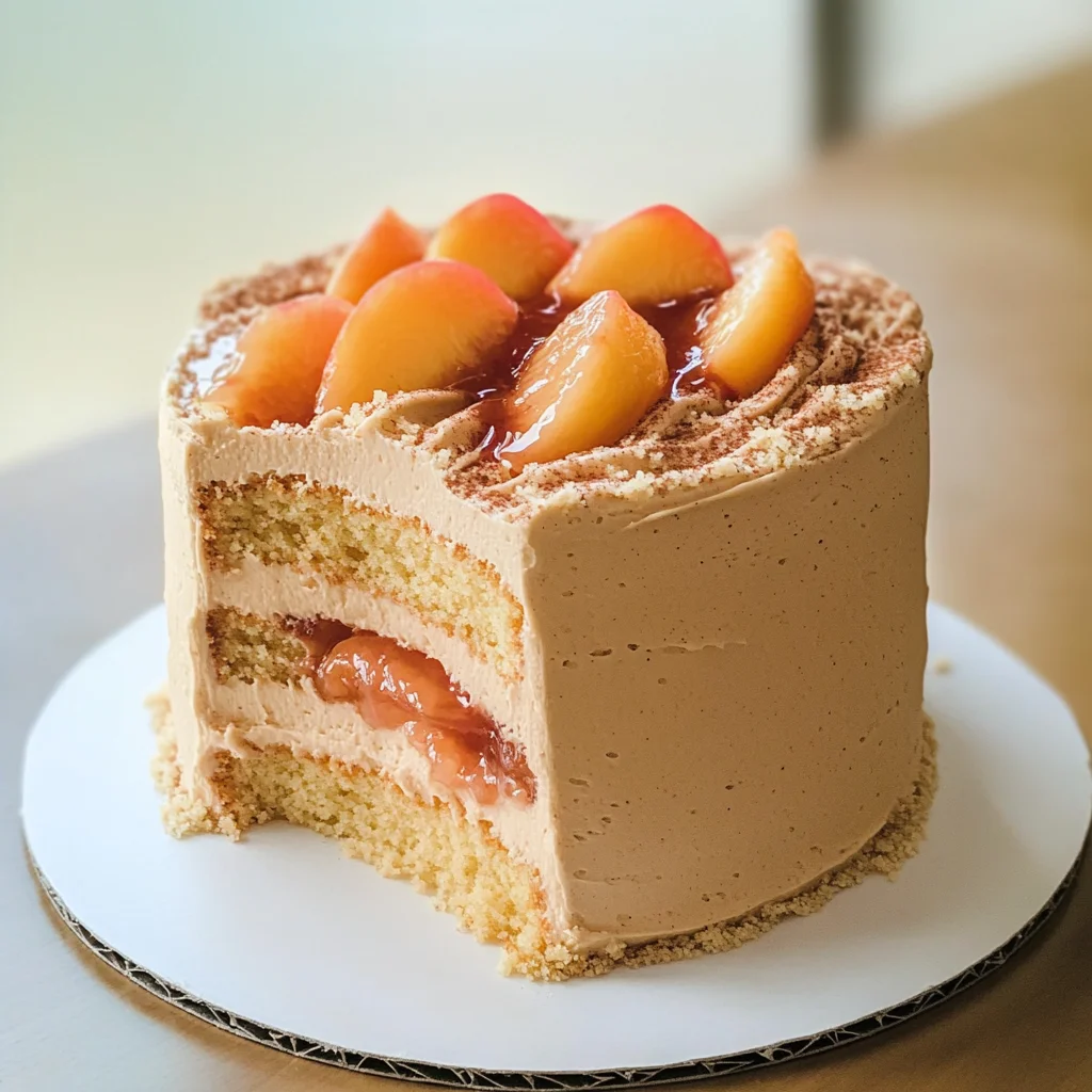 Mini Peach Pie Cake