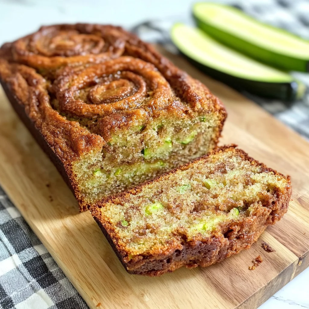 Moist and Delicious Cinnamon Swirl Zucchini Bread