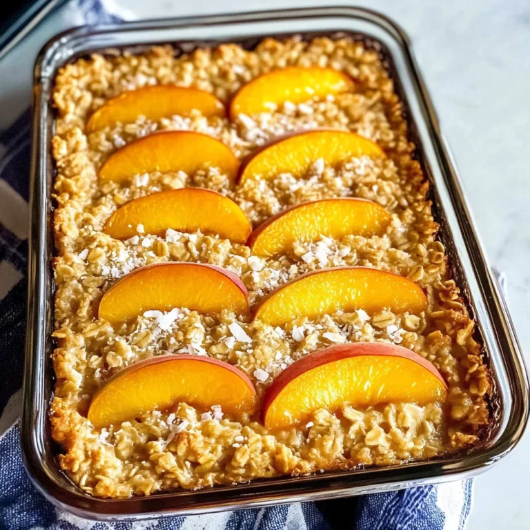 Peach Baked Oatmeal