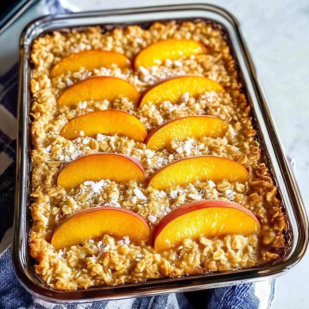 Peach Baked Oatmeal