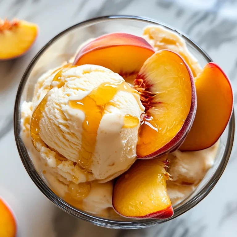Peach Greek Frozen Yogurt