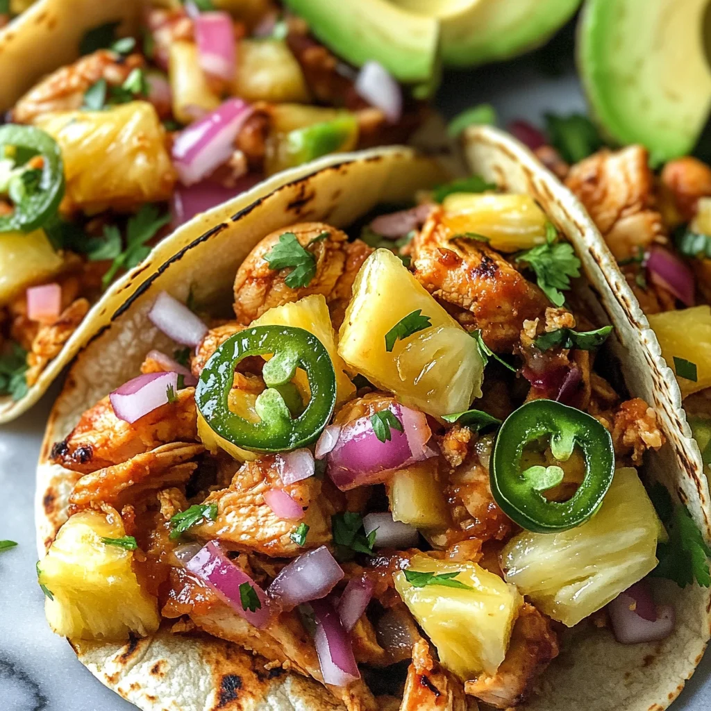 Pineapple Chicken Tacos