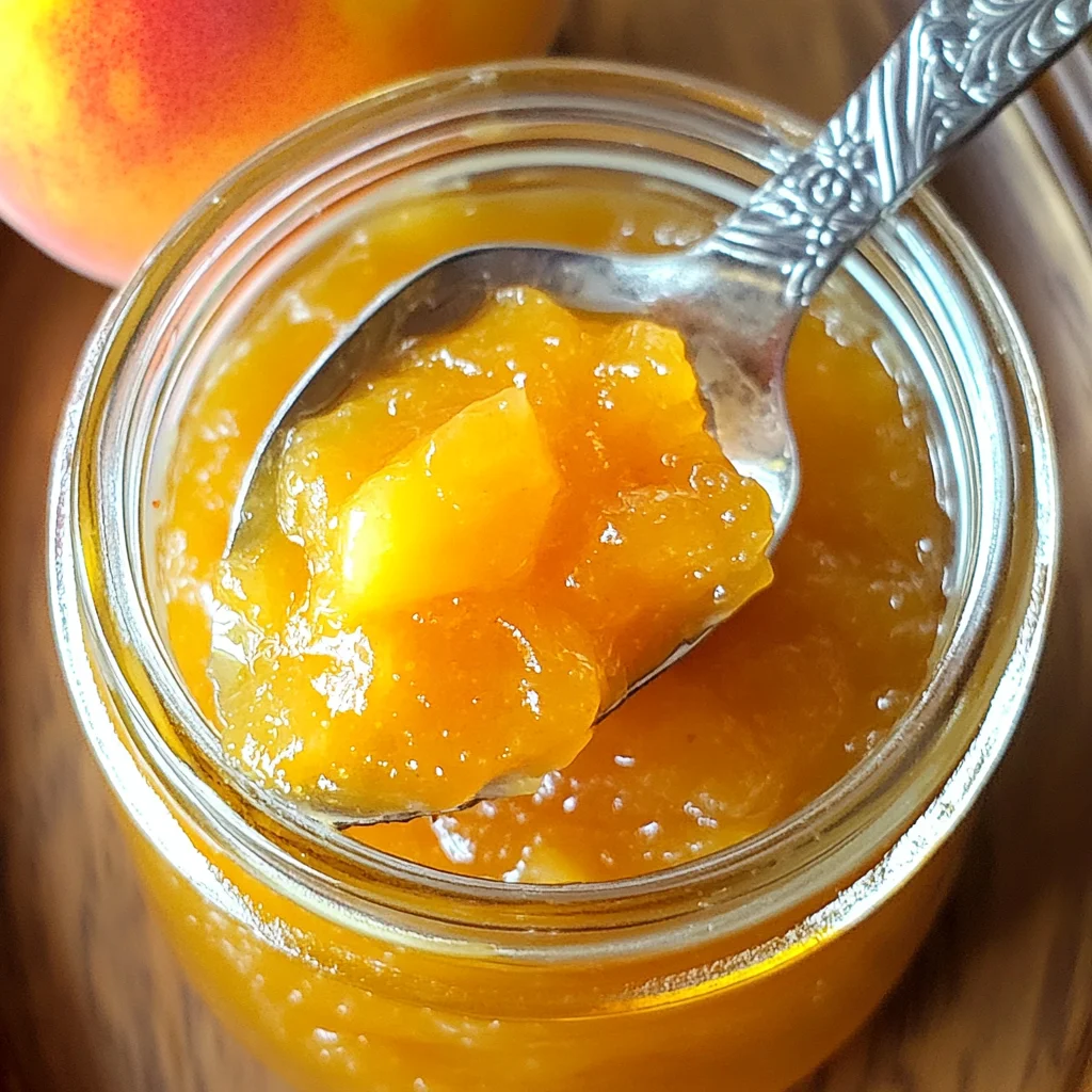 Small Batch Vanilla Peach Jam