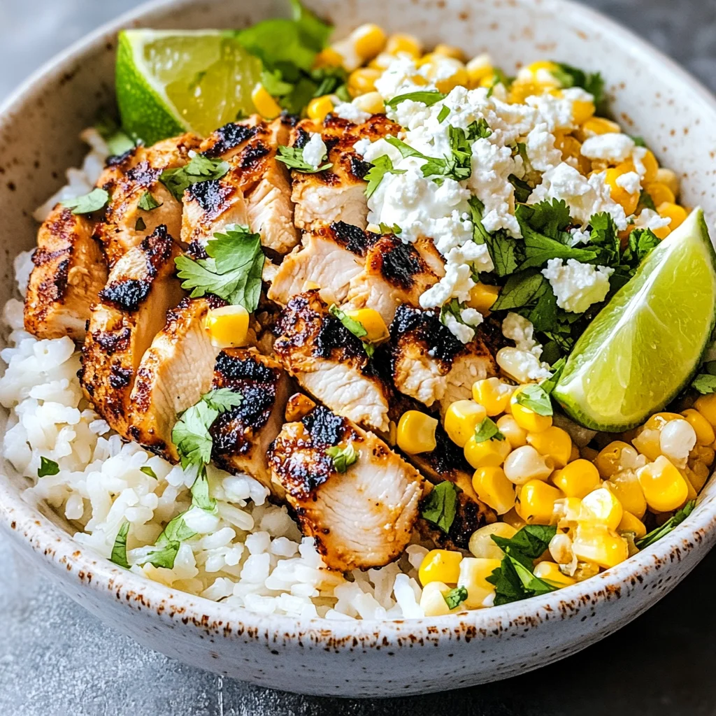Street Corn Chicken Rice Bowl Recipe