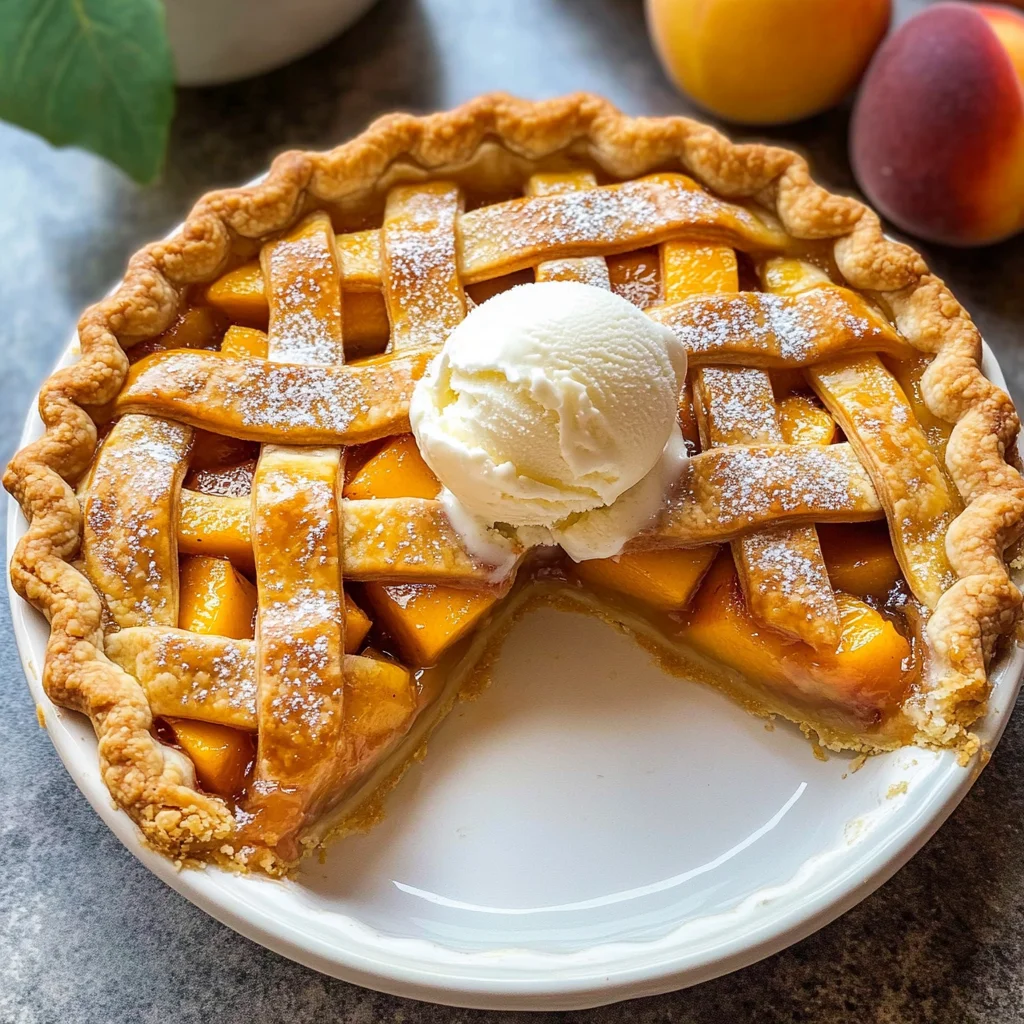 The Best Peach Pie