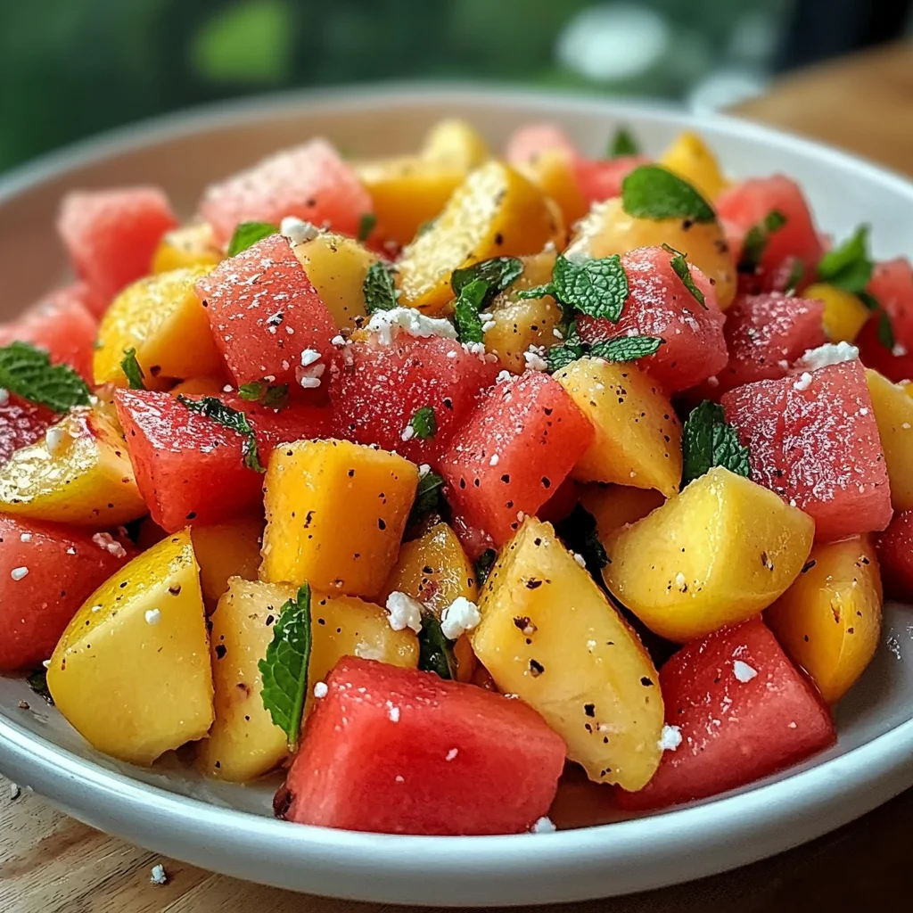 The Peach Watermelon Salad That Tastes Like Summer