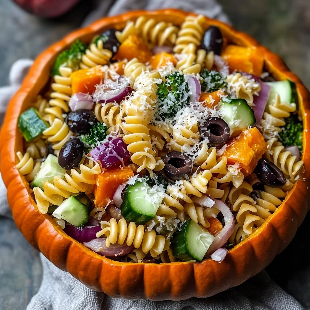 UpChuckin' Pumpkin Loaded Pasta Salad