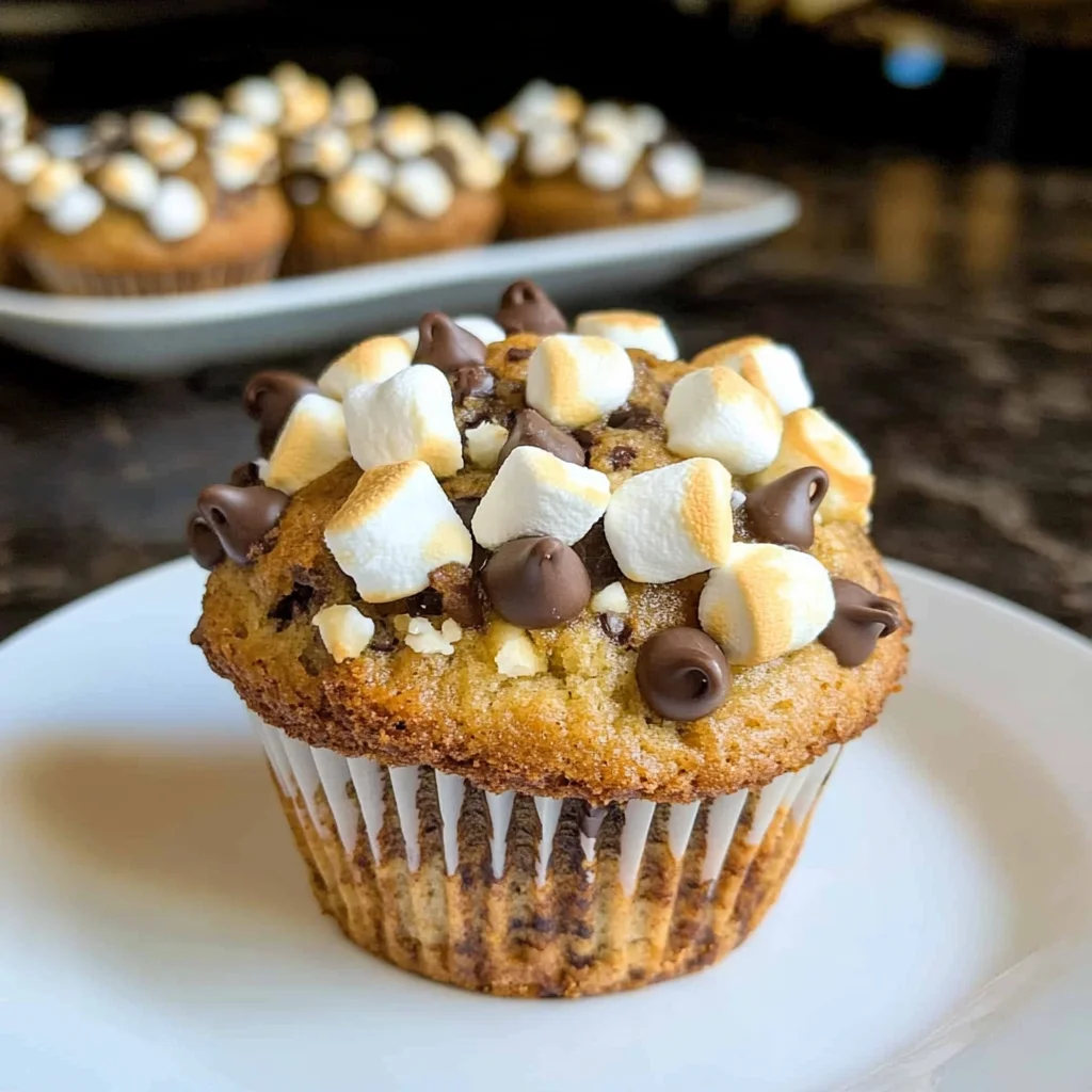 Banana S’mores Muffins