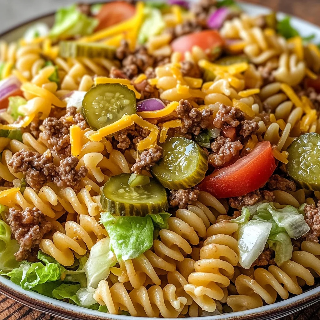 Big Mac Pasta Salad
