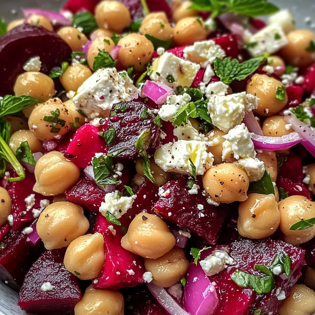 Chickpea, Beet and Feta Salad